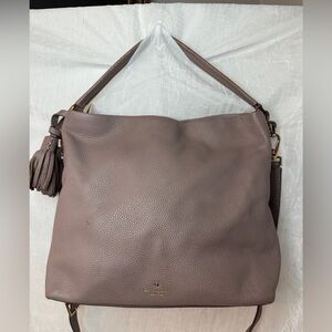 Kate Spade Taupe Leather Hobo Bag